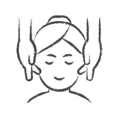 Kobieta poddawana jest masażowi dłoni w stomatologii Mława. Kobieta poddawana jest masażowi dłoni w stomatologii Mława.